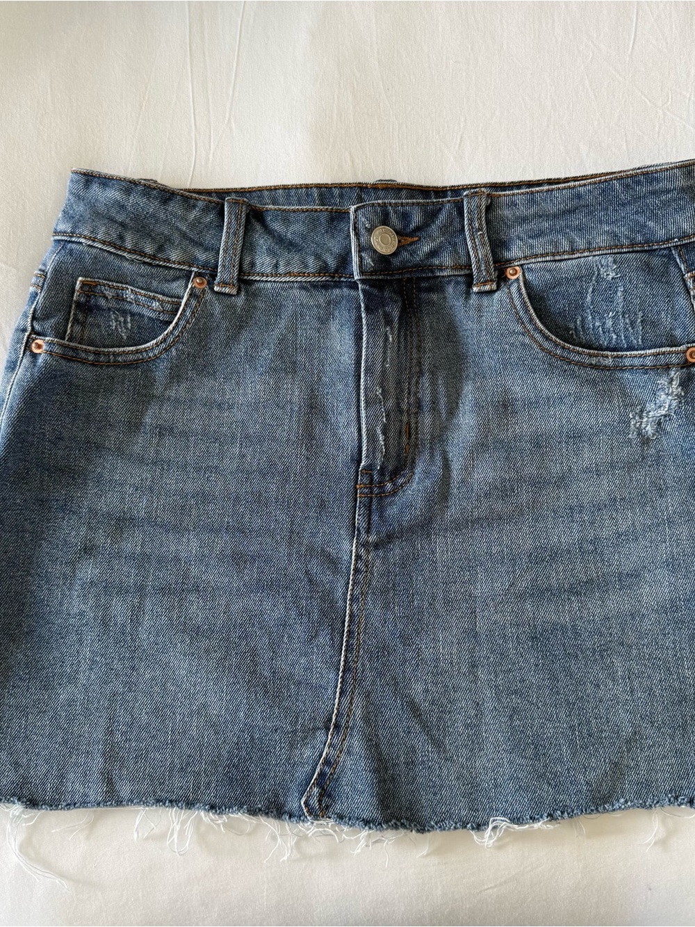 Wild Fable Blue Denim Jeans Mini Skirt Size 4